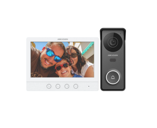 KIT DE VIDEO PORTERO ANALOGO FRENTE DE CALLE METALICO HIKVISION